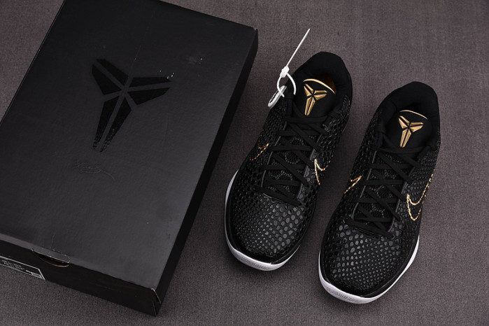 Nike Zoom Kobe 6 Black Del Sol Metallic Gold KB0824-127