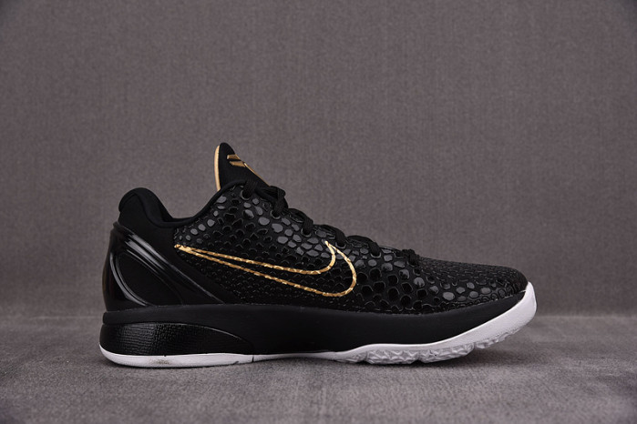 Nike Zoom Kobe 6 Black Del Sol Metallic Gold KB0824-127