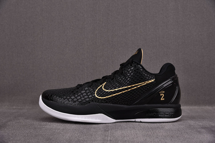 Nike Zoom Kobe 6 Black Del Sol Metallic Gold KB0824-127