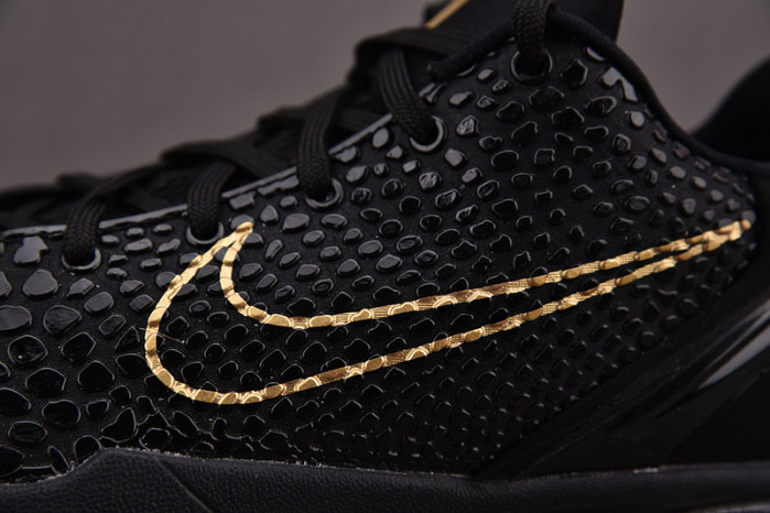 Nike Zoom Kobe 6 Black Del Sol Metallic Gold KB0824-127