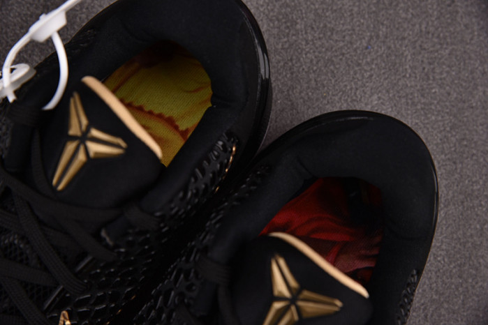 Nike Zoom Kobe 6 Black Del Sol Metallic Gold KB0824-127