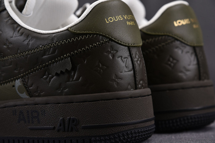 NIKE LOW AIR FORCE 1 X  grey green