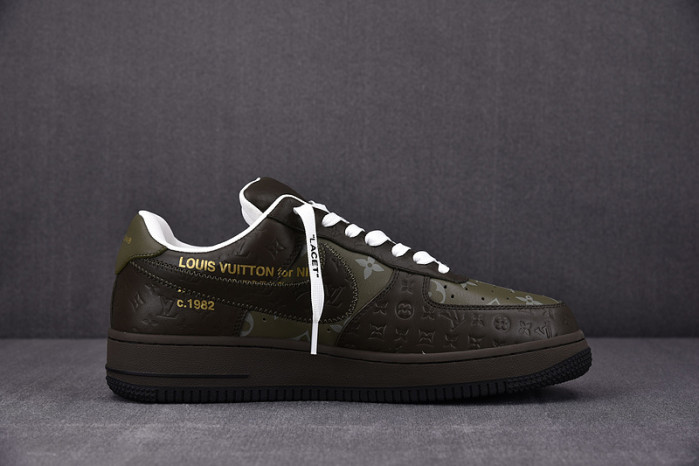 NIKE LOW AIR FORCE 1 X  grey green
