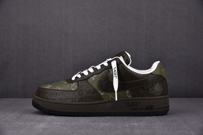NIKE LOW AIR FORCE 1 X  grey green