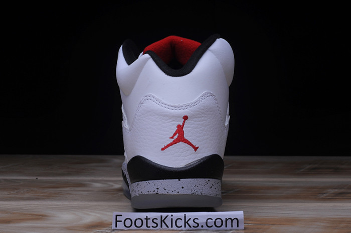 AIR JORDAN 5 RETRO "WHITE CEMENT" mens 136027-104
