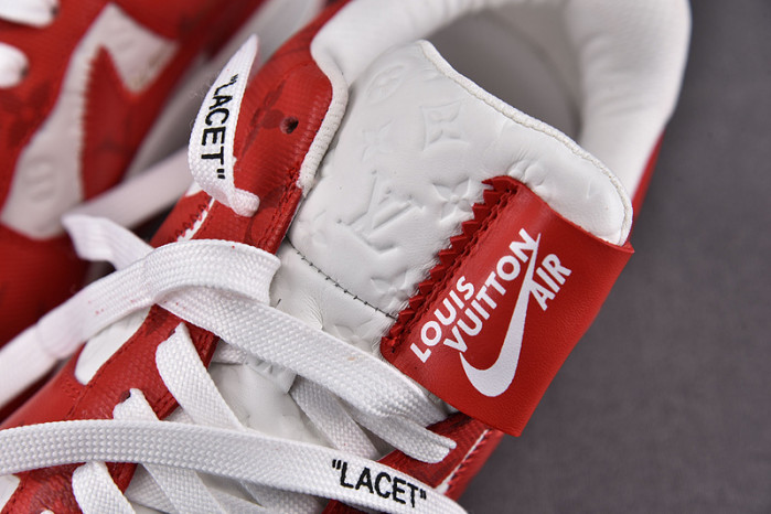 NIKE LOW AIR FORCE 1 X  red white