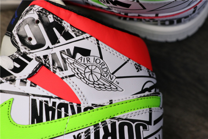 Air Jordan 1 Mid All-Over Logos 554724-119