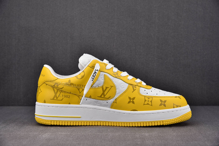 NIKE LOW AIR FORCE 1 X  yellow white