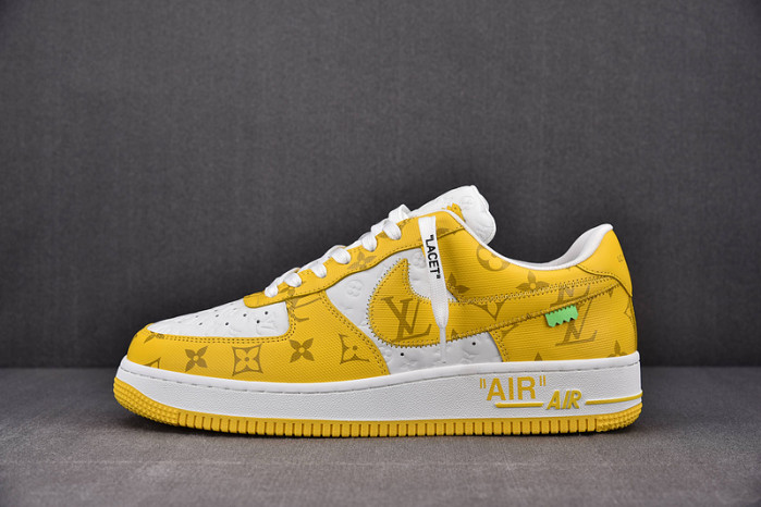 NIKE LOW AIR FORCE 1 X  yellow white