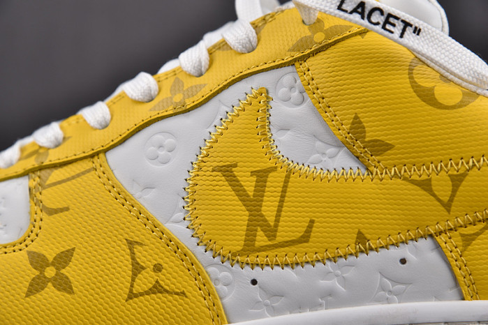 NIKE LOW AIR FORCE 1 X  yellow white