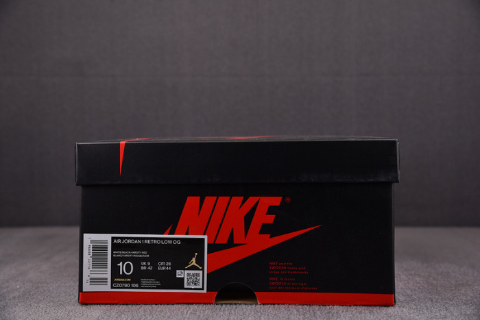 air Jordan 1 Retro Low OG Black Toe CZ0790-106