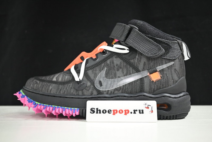 OFW x Nike Air Force 1 Mid Black  DO6290-001