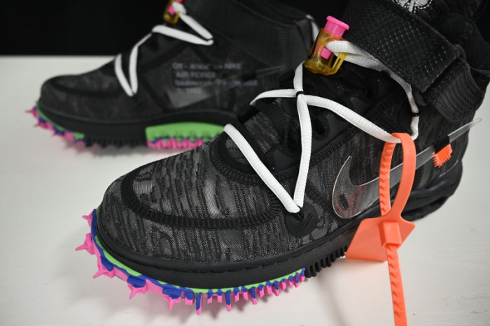 OFW x Nike Air Force 1 Mid Black  DO6290-001