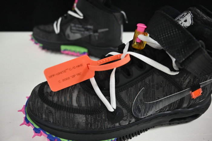 OFW x Nike Air Force 1 Mid Black  DO6290-001