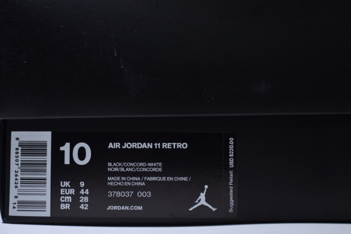 AIR JORDAN 11 RETRO "SPACE JAM 2016 RELEASE" mens 378037-003