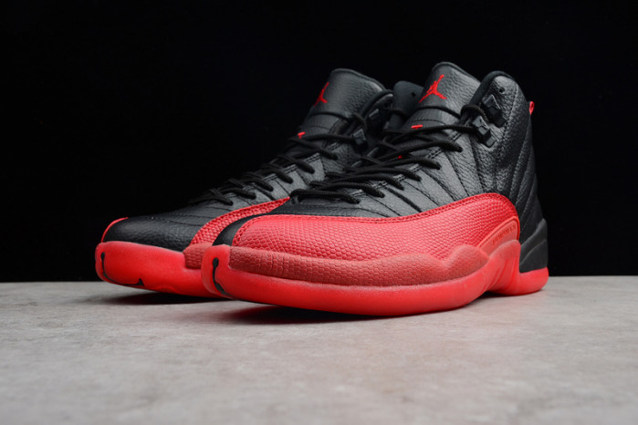AIR JORDAN 12 “FLU GAME” Black/Varsity Red mens 130690-002