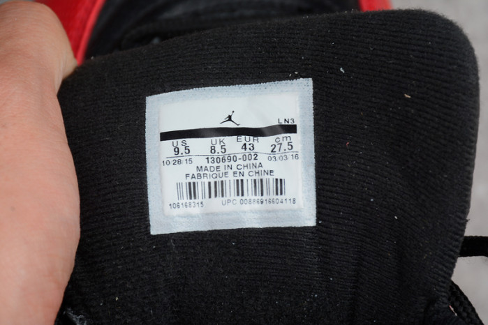 AIR JORDAN 12 “FLU GAME” Black/Varsity Red mens 130690-002