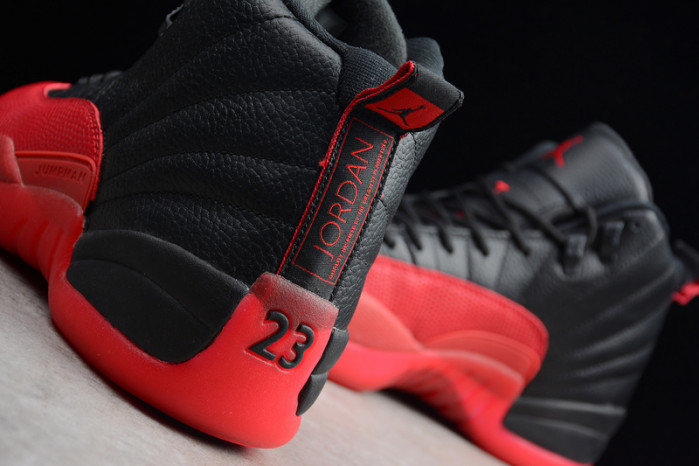 AIR JORDAN 12 “FLU GAME” Black/Varsity Red mens 130690-002
