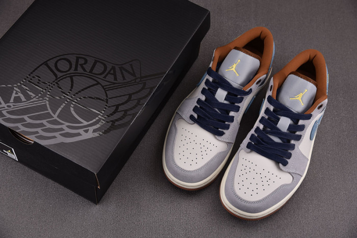 Air Jordan 1 Low SE Phantom Repaired Denim FZ5042-041