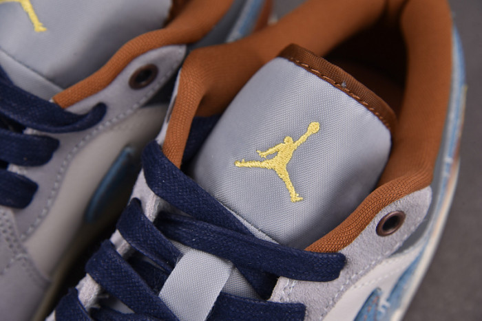Air Jordan 1 Low SE Phantom Repaired Denim FZ5042-041