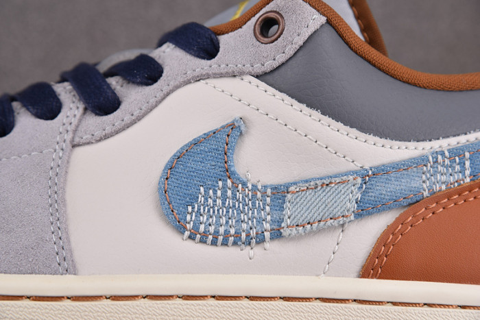 Air Jordan 1 Low SE Phantom Repaired Denim FZ5042-041