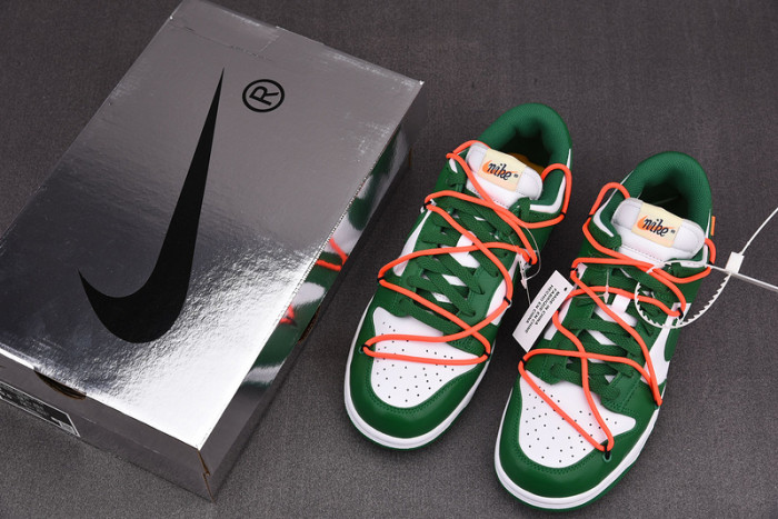OFW x Nike Dunk Low  green white CT0856-100
