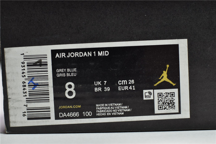 AirJordan 1 Mid Mixed Textures Blue  DA4666-100
