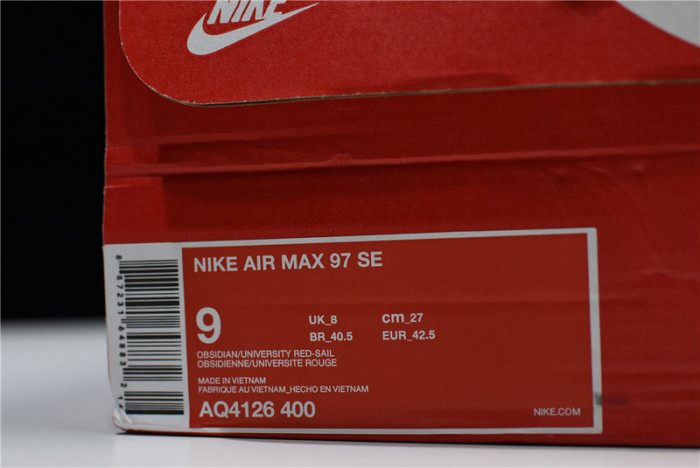 Nike mens  Air Max 97 SE "Pull Tab"  AQ4126-400
