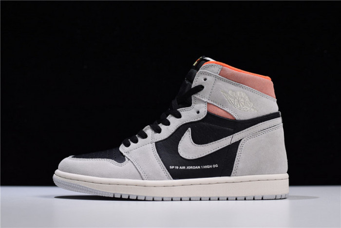 Air Jordan 1 Neutral Grey Hyper Crimson 555088-018