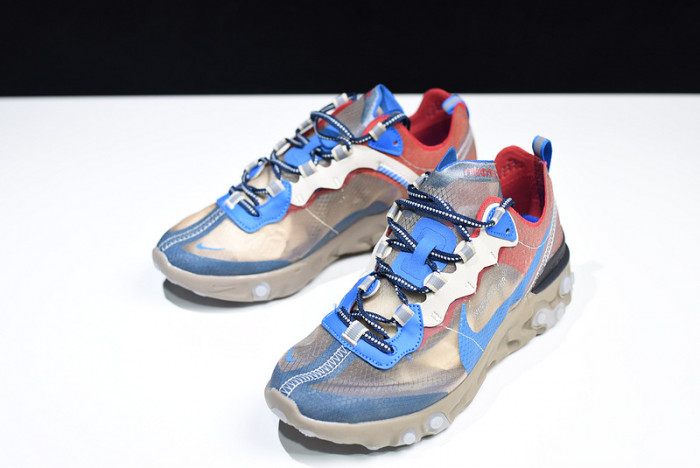 Undercover x Nike React Element 87 Khaki Red  BQ2718-200