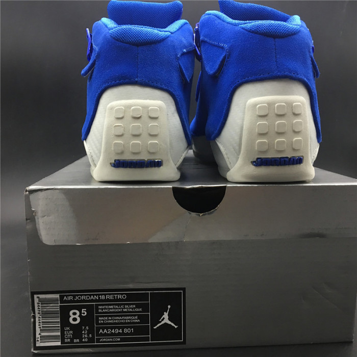 Air Jordan 18 Blue Suede AA2494-401
