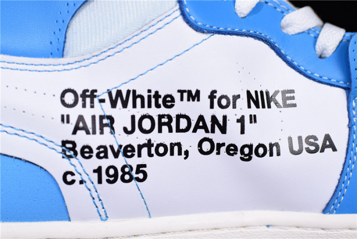 OFW Air Jordan 1 Powder Blue UNC AQ0818-148