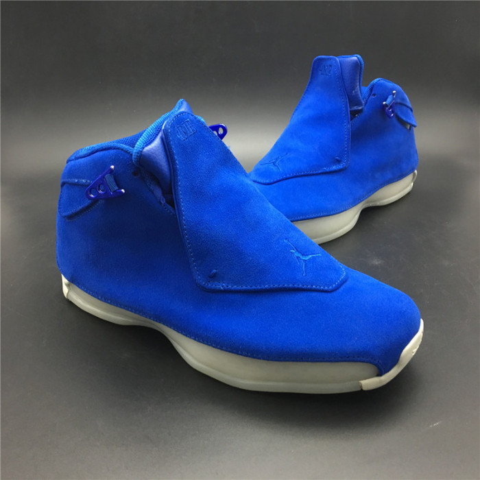 Air Jordan 18 Blue Suede AA2494-401