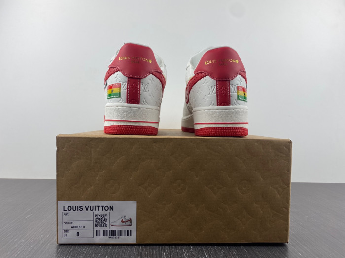 NIKE LOW AIR FORCE 1 X  WHITE red