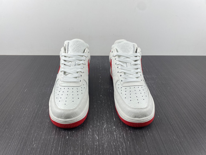 NIKE LOW AIR FORCE 1 X  WHITE red