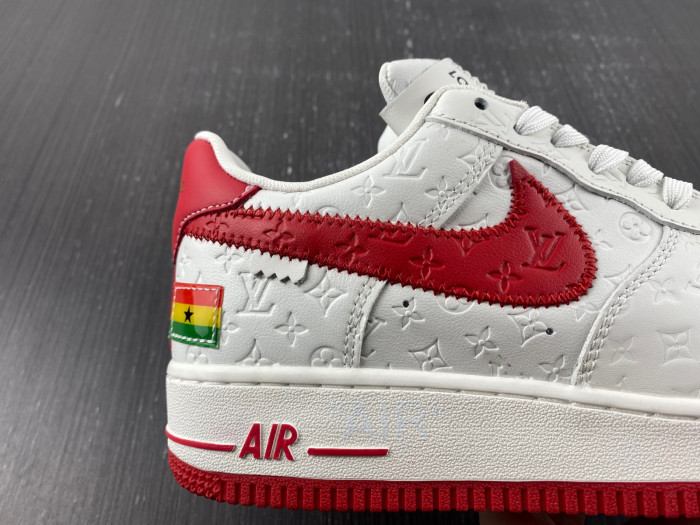 NIKE LOW AIR FORCE 1 X  WHITE red
