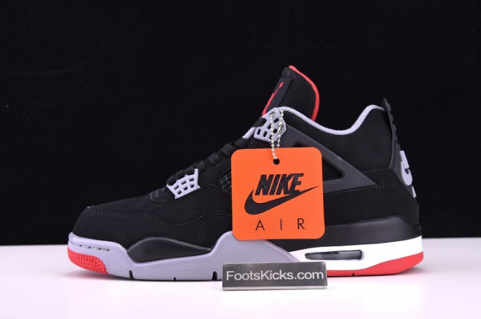 Air Jordan 4 Retro ''Bred'' 2019  Black Cement 308497-060