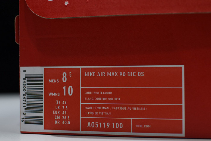 NIKE AIR MAX 90 NIC QS "INTERNATIONAL FLAG PACK"  A05119 100