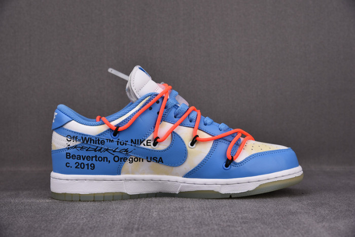 OFW x Nike Dunk Low  White Blue CT0856-403