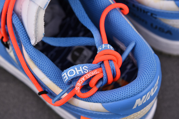 OFW x Nike Dunk Low  White Blue CT0856-403