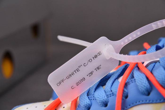 OFW x Nike Dunk Low  White Blue CT0856-403