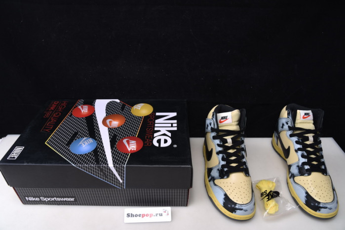Nike Dunk High 1985 Black Acid Wash  DD9404-700