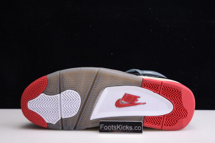 OFW x Air Jordan 4 “Bred” Black/Red CV9388-001
