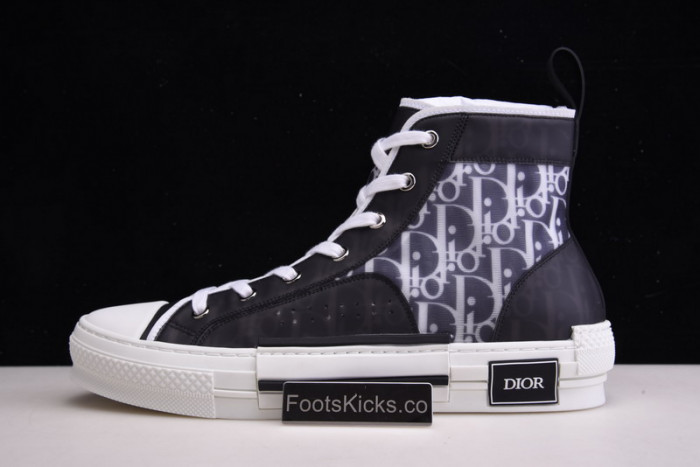 B23 Oblique High Top Sneakers black white T00480H050