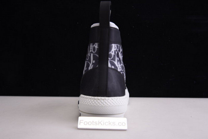 B23 Oblique High Top Sneakers black white T00480H050
