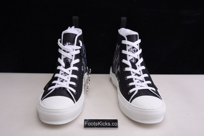 B23 Oblique High Top Sneakers black white T00480H050