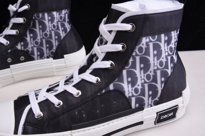 B23 Oblique High Top Sneakers black white T00480H050