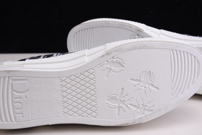 B23 Oblique High Top Sneakers black white T00480H050