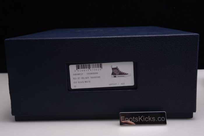 B23 Oblique High Top Sneakers black white T00480H050