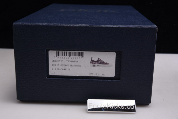 B23 OBLIQUE LOW black white SNEAKERS T00480H051